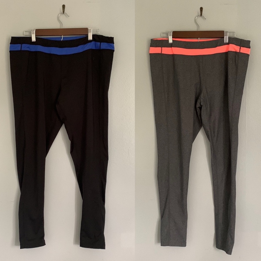 2 Pack Jillian Michaels Be Awesome Impact Leggings XXL Full Length Tights 2 Pair